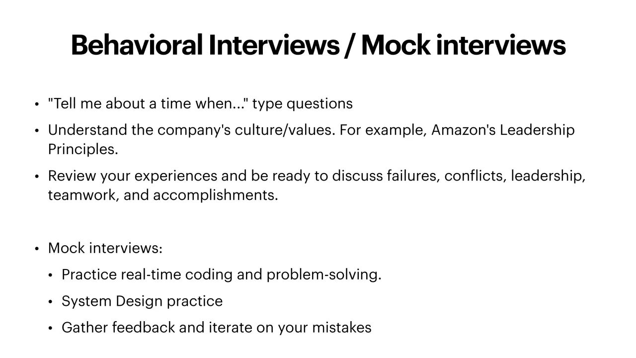 Слайд 16: BehavioralInterviews/Mockinterviews