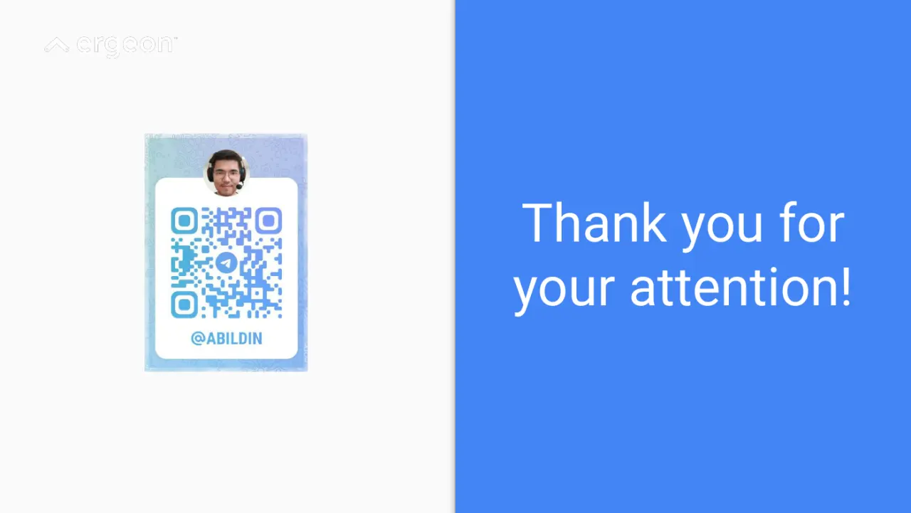 Слайд 16: Thank you for