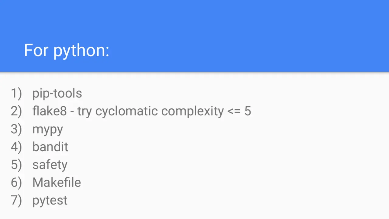 Слайд 8: For python