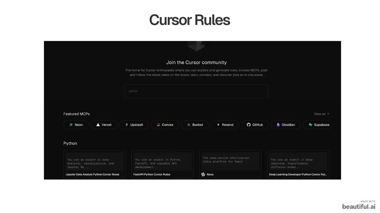 Слайд 6: CursorRules