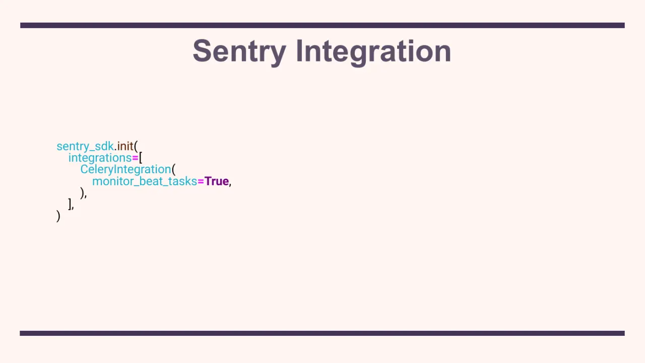 Слайд 28: sentry_sdk.init(