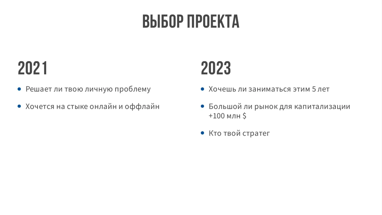 Слайд 6: Выборпроекта